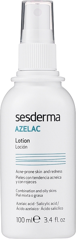 PRZECENA! Lotion do twarzy, ciała i skóry głowy - SesDerma Laboratories Azelac Face Lotion * — Zdjęcie N2