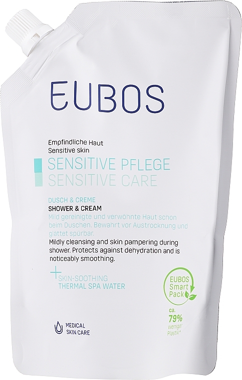 Krem pod prysznic - Eubos Med Sensitive Skin Shower & Cream For Dry Skin Refill (uzupełnienie) — Zdjęcie N1