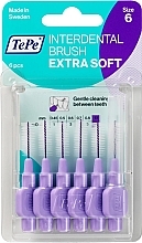 Zestaw szczotek międzyzębowych Extra Soft, 1,1 mm - TePe Interdental Brush Extra Soft Size 6 — Zdjęcie N1