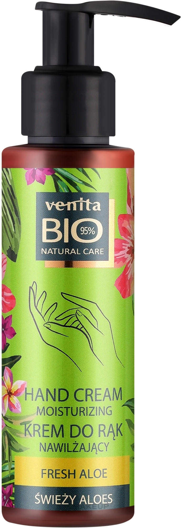 Nawilżający krem do rąk z aloesem - Venita Bio Natural Care — Zdjęcie 100 ml