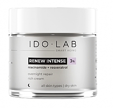 Witalizujący krem przeciwzmarszczkowy na noc - Idolab Renew Intense Revitalizing Anti-Wrinkle Night Cream Refill — Zdjęcie N1