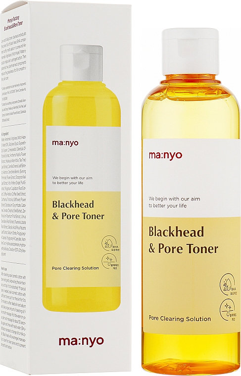 Oczyszczający tonik przeciw zaskórnikom z kwasem Vna - Manyo Blackhead & Pore Toner — Zdjęcie N2
