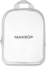 Kup Przezroczysta kosmetyczka Beauty Bag, biała (20 x 25 x 8 cm, bez zawartości) - MAKEUP