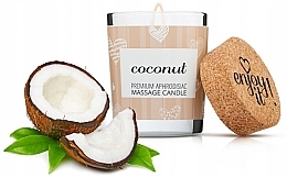 Świeca do masażu Kokos - Magnetifico Enjoy It Premium Aphrodisiac Massage Candle Coconut — Zdjęcie N2