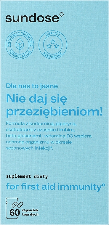 PRZECENA! Suplement diety Na odporność - Sundose For First Aid Immunity Suplement Diety * — Zdjęcie N1