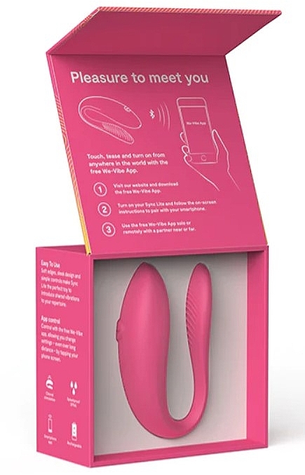 Wibrator dla par, różowy - We-Vibe Sync Lite Pink — Zdjęcie N2
