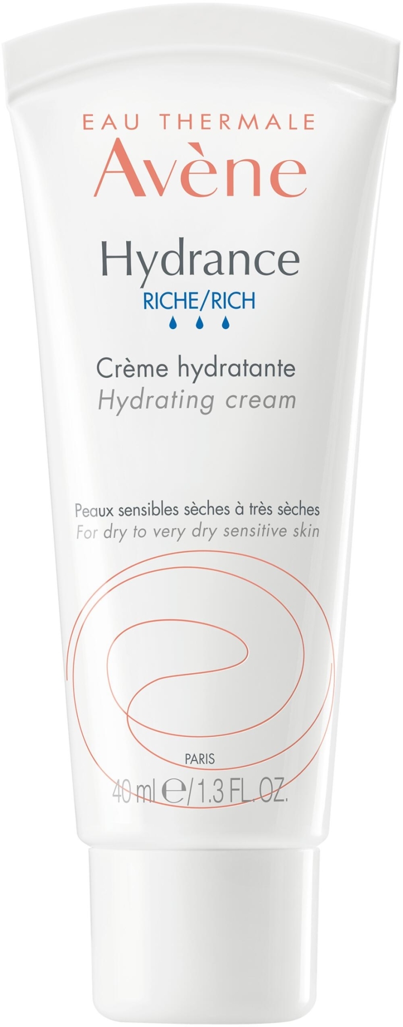 Nawilżający krem do skóry delikatnej, suchej i bardzo suchej - Avène Hydrance Rich Hydrating Cream — Zdjęcie 40 ml