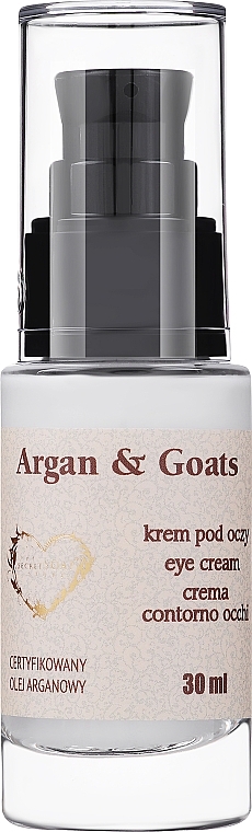 Krem pod oczy Olej arganowy i kozie mleko - Soap&Friends Argan & Goats Eye Cream — Zdjęcie N1