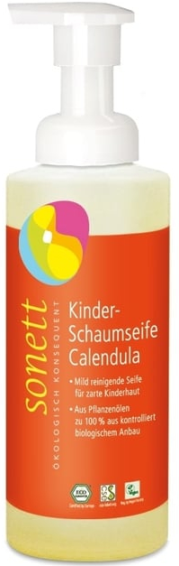 Mydło w piance dla dzieci z dozownikiem spieniającym Nagietek - Sonett Foam Soap For Children Calendula — Zdjęcie N1