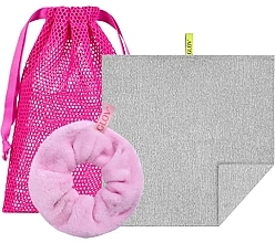 Kup Zestaw - Glov Skin Positive Set (towel/1szt + scrunchie/1szt + bag/1szt)