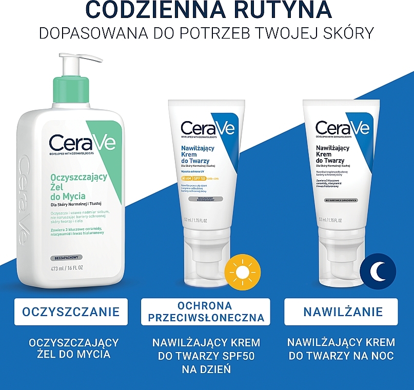 Nawilżający krem do twarzy SPF 50 - CeraVe Facial Moisturising Lotion SPF 50 — Zdjęcie N5