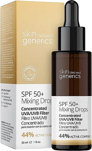 Serum z filtrem przeciwsłonecznym - Skin Generics Mixing Drops SPF 50 Concentrate UVA/UVB Filter  — Zdjęcie N1