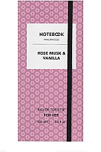 Notebook Fragrances Rose Musk & Vanilla - Woda toaletowa — Zdjęcie N2