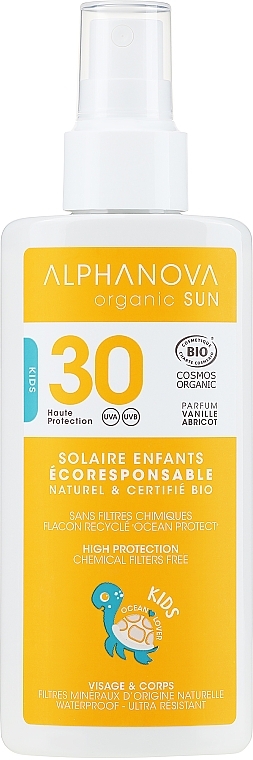Spray przeciwsłoneczny dla dzieci - Alphanova Sun Kids SPF 30 UVA — Zdjęcie N1