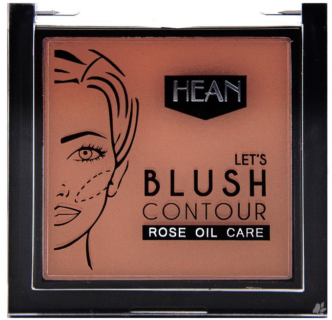 Róż do policzków z olejkiem różanym - Hean Let's Blush Contour