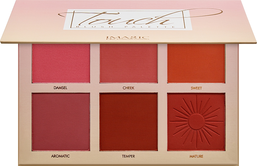 Paleta róż do policzków - Imagic 6 Color Touch Blush Palette — Zdjęcie N2
