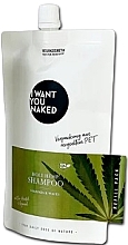 Szampon do włosów Volume & Waves - I Want You Naked Holy Hemp Shampoo (Refill) — Zdjęcie N1