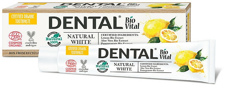 Pasta do zębów Naturalna biel - Dental Bio Vital Natural White Toothpaste — Zdjęcie N1
