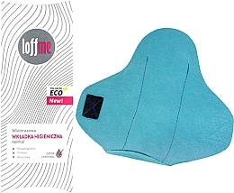 Podpaska higieniczna wielokrotnego użytku, 1 sztuka, niebieska - Loffme Normal — Zdjęcie N1