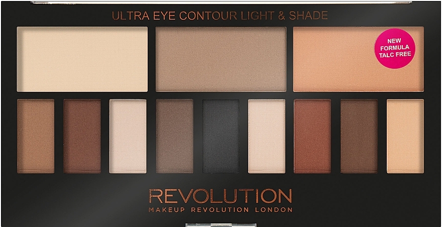 Paleta cieni do powiek - Makeup Revolution Ultra Eye Contour Light & Shade — Zdjęcie N1