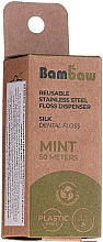 Kup Nić dentystyczna z jedwabiu Mięta - Bambaw Silk Dental Floss