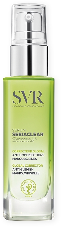 Oczyszczające serum do twarzy korygujące znamiona - SVR Sebiaclear Serum