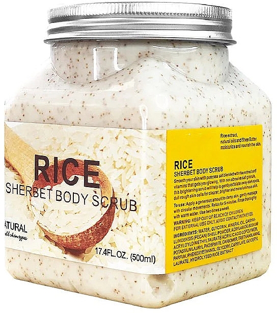 Peeling do ciała Ryż - Wokali Sherbet Body Scrub Rice — Zdjęcie N1