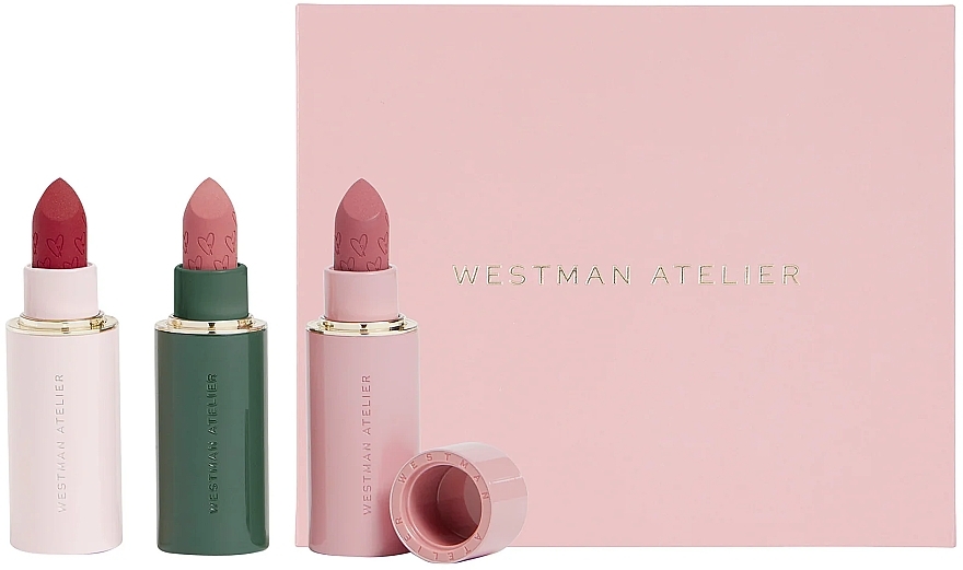 Zestaw - Westman Atelier Lip Suede Matte Lipstick Trio (lipstick/3x3,8g) — Zdjęcie N1