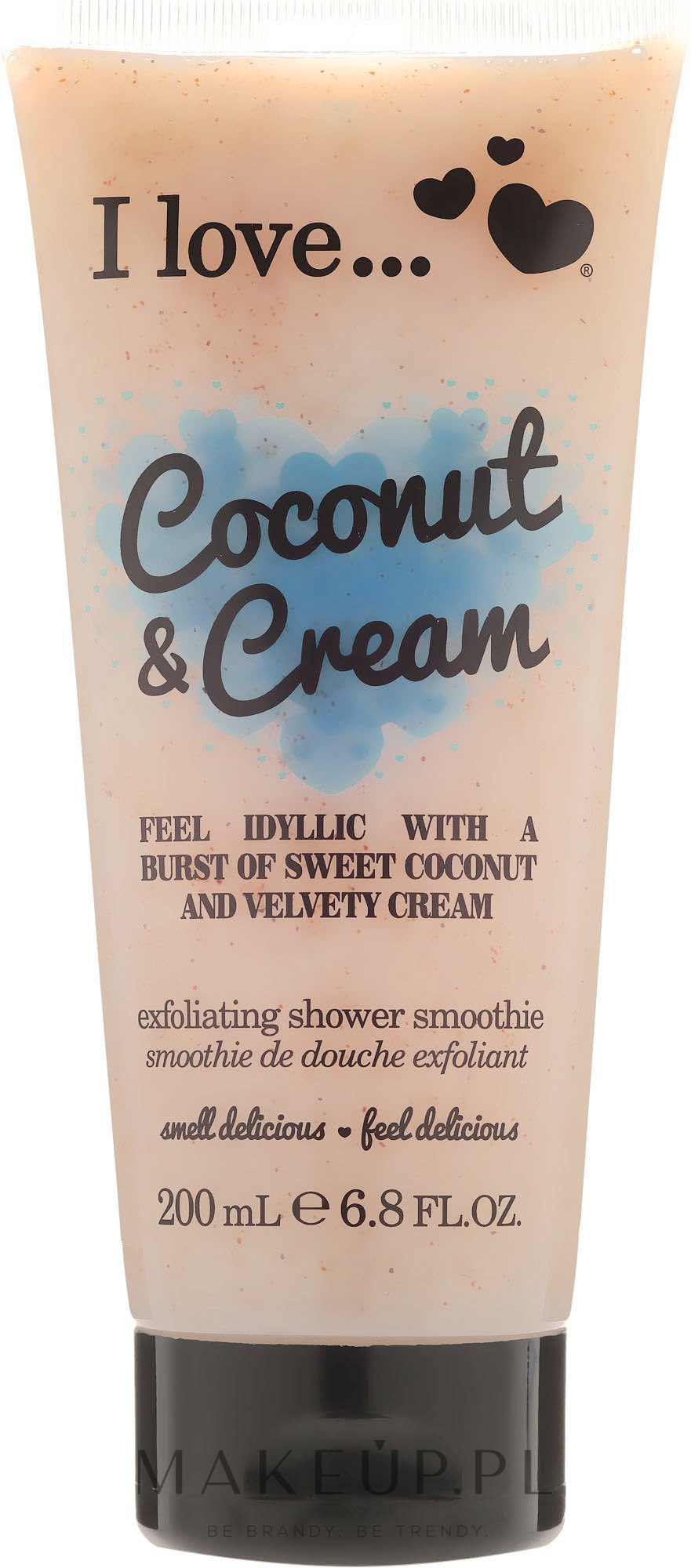 Peelingujące smoothie pod prysznic Kokos i śmietanka - I Love... Coconut & Cream Velvety Hydrates Exfoliating Shower Smoothie  — Zdjęcie 200 ml