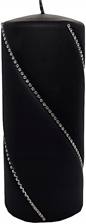 Świeca dekoracyjna 7x14 cm, czarna - Artman Bolero Mat — Zdjęcie N1