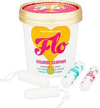 Tampony bez aplikatora, 8+8 szt. - Flo Regular + Super Organic Cotton Tampons — Zdjęcie N2