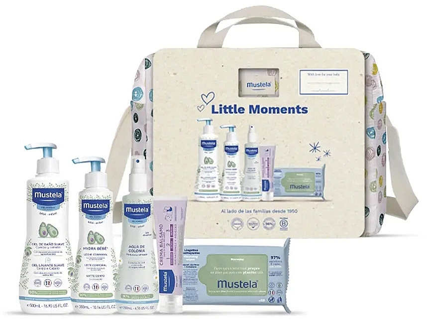 Zestaw, 6 produktów - Mustela Bebe Little Moments Lunares Set — Zdjęcie N1