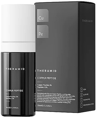 Serum przeciwstarzeniowe z peptydami miedzi do twarzy - Theramid Copper Peptide — Zdjęcie N1