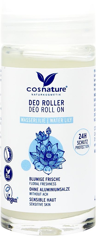 Dezodorant w kulce Lilia wodna - Cosnature Deo Roll On Water Lily — Zdjęcie N1