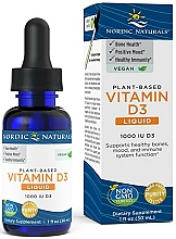 Witamina D3 w płynie - Nordic Naturals Vitamin D3 Vegan  — Zdjęcie N1
