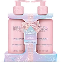 Kup Zestaw - Baylis & Harding Jojoba, Vanilla & Almond Oil Luxury Hand Care Gift Set (h/soap/300ml + h/b/lot/300ml)