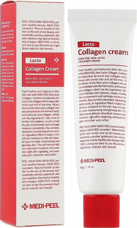 Krem ujędrniający z kolagenem i lactobacillusem - MEDIPEEL Red Lacto Collagen Cream — Zdjęcie N2