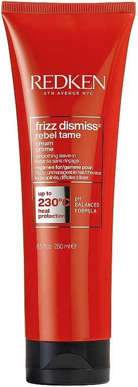 Wygładzający krem termoochronny przeciw puszeniu się włosów - Redken Frizz Dismiss Rebel Tame