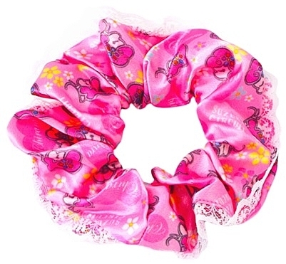 Gumka do włosów, różowa z nadrukiem - Lolita Accessories — Zdjęcie N1