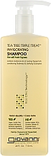 Odświeżający tonik-szampon do włosów - Giovanni Triple Treatment Tea Tree Shampoo — Zdjęcie N2