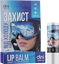 Ochronna pomadka do ust Kiwi i melon - Dini Lip Balm SPF 15 — Zdjęcie N2