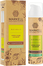 Kup Krem pielęgnacyjny ze śluzem ślimaka na noc - Markell Cosmetics Bio-Helix