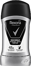 Kup Antyperspirant w sztyfcie Invisible Black+White - Rexona Men Deodorant Stick
