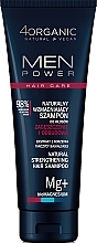 Kup Naturalny wzmacniający szampon do włosów - 4Organic Men Power Natural Strengthening Hair Shampoo 
