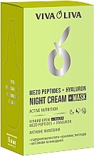Krem-maska na noc do twarzy Aktywne odżywianie - Viva Oliva Mezo Peptides + Hyaluron Night Cream + Mask  — Zdjęcie N3