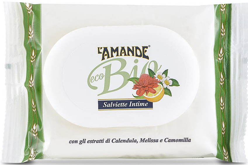 Chusteczki do higieny intymnej, 20 szt. - L'Amande Eco Bio Intimate Wipes — Zdjęcie N1