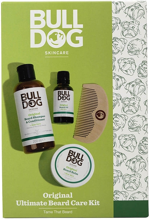 Zestaw, 4 produkty - Bulldog Original + Aloe Vera Ultimate Beard Care Kit — Zdjęcie N1