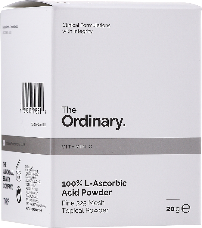 Witamina C w proszku - The Ordinary 100% L-Ascorbic Acid Powder — Zdjęcie N2