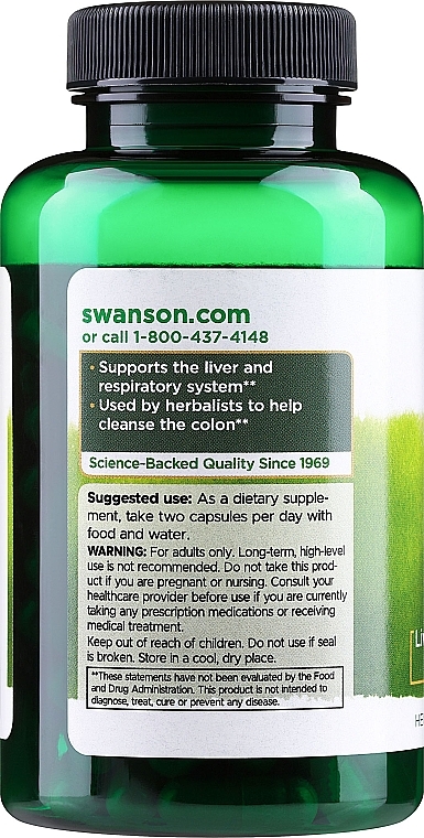 Suplement diety Lukrecja, 450 mg - Swanson Licorice Root 450 mg — Zdjęcie N2