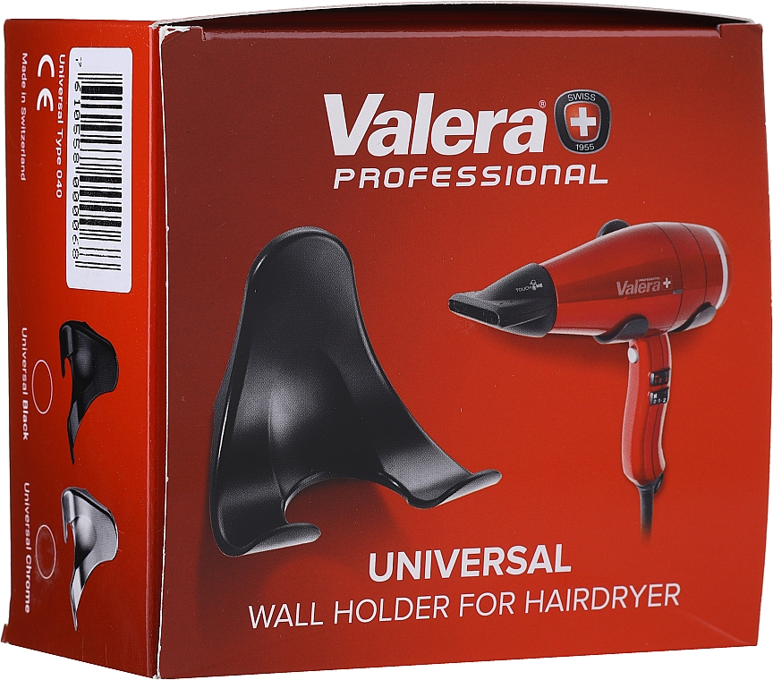 Uchwyt na suszarkę do włosów, 040 / C - Valera Universal Chrome — Zdjęcie N2